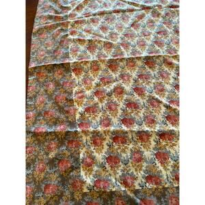 Vintage Saladini 100% Silk Scarf 34x34 Made in Italy Floral Rose Print Square